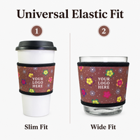 Manchon isotherme en néoprène pour tasse à café avec logo personnalisé par sublimation, support pour canettes de 16/24/32 oz, housse pour bouteille chaude ou glacée