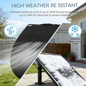 Panneau solaire monocristallin flexible Alecter Solar APH-P151 haute puissance 100W 12V, efficacité 23%, léger, pour bateau, camping-car, cabane - Product Image 6