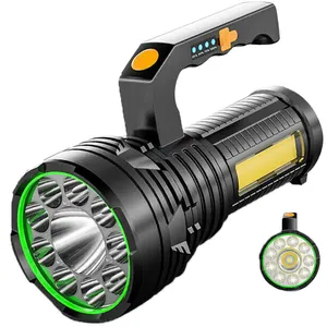 Warsun X590 1300 Lumen Powerful Rechargeable Flashlights&Torches LED Searchlights Rotating Outdoor Sky COB Working Search lights