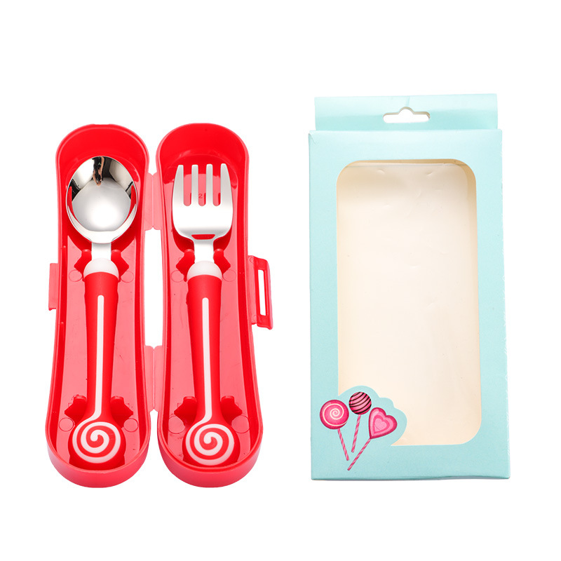 Red lollipop set-square box