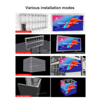 Écran d'affichage numérique LED 3D extérieur TOPvision P6 P8 P10 3840Hz