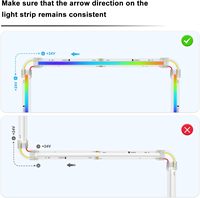 Conectores en Forma de L/de Esquina de 10 mm y 12 mm, Conexión de Extensión de Terminal sin Soldadura para Tiras de Luces LED COB RGB Inteligentes de 3 Pines