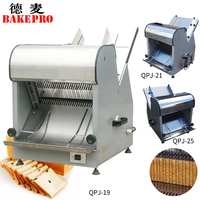 Cuisson au four Pro QPJ-21 Trancheuse à pain commerciale Coupe-pain 21 lames Trancheuse à pain Équipement de cuisson pour couper une tranche de 18mm