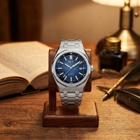 Montre de plongée mécanique automatique pour homme en acier inoxydable avec cristal saphir, aiguilles lumineuses, mouvement automatique, résistance à l'eau 300m, vente en gros OEM
