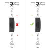 Adaptateur de haute qualité DP femelle vers DP femelle, convertisseur vidéo