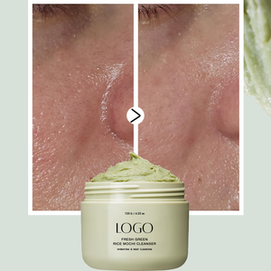 Limpiador Facial de Arroz Mochi OEM/ODM, Limpieza Profunda de Poros, Elimina el Exceso de Grasa y Puntos Negros, Exfoliación Suave, Calma la Piel Propensa al Acné, Hidrata - Product Image 1
