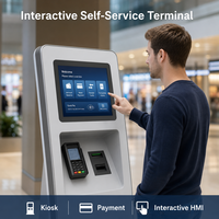 Écran tactile capacitif industriel de 11,6 pouces, panneau PC, kiosque, HMI, terminal interactif en libre-service, moniteur d'ordinateur
