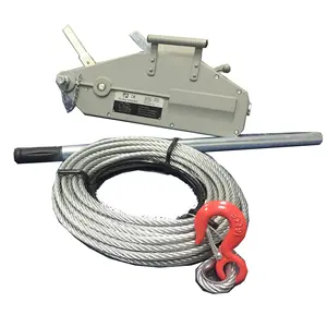 Aluminum Manual Wire Rope Pulling Hoist, Rope Winch, Wire Cable Winch Puller