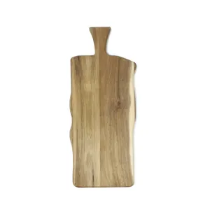 Venta caliente de la forma Irregular grande de madera de Acacia paleta de corte máquina de corte de placa