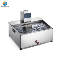 Cuisinière sous vide et mijoteuse en acier inoxydable de grande capacité 40L avec contrôle numérique du minuterie, pour usage domestique et commercial