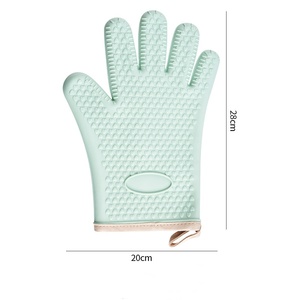 Gants de four en silicone épais de haute qualité, isolants thermiquement, résistants aux micro-ondes et aux hautes températures, compatibles lave-vaisselle, imprimés - Product Image 3