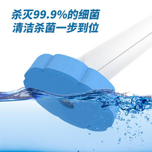 Juego de cepillos para limpiar inodoros con cabezales reemplazables, cerdas de plástico y nailon para la limpieza del baño del hogar - Product Image 3