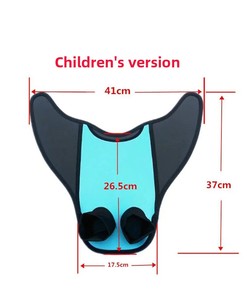 Palmes de natation courtes en néoprène pour enfants, palmes courtes pour tout-petits, enfants, piscine, plage, entraînement de natation, cours de natation, cadeau d'anniversaire - Product Image 6