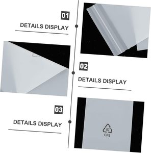 Sacs en plastique givrés auto-adhésifs CPE mats et étanches avec fermeture éclair, anti-rayures, pour accessoires électroniques/téléphoniques - Product Image 2
