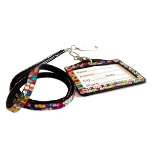 Longe de cou en <span class=keywords><strong>strass</strong></span> coloré fait à la main 2024 populaire avec <span class=keywords><strong>porte</strong></span>-<span class=keywords><strong>badge</strong></span> de carte d'identité - Product Image 6