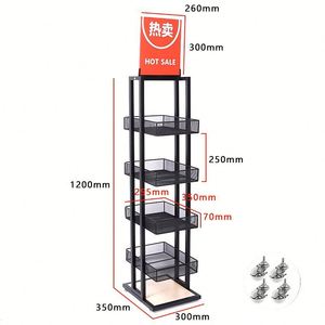 Dépanneur Snack Shop Présentoirs Gondole Supermarché Étagères Blanc Mini Étagère En Métal En Fer - Product Image 4
