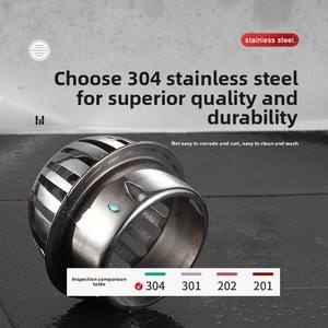 Siphon de sol en acier inoxydable au design moderne pour salle de bain, é<span class=keywords><strong>gout</strong></span>, cuisine, toilettes – Grand débit, forme carrée, qualité professionnelle - Product Image 2