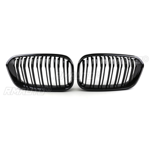 กระจังหน้าคู่หนึ่งสำหรับ BMW ซีรีส์ 1 F20 F21 LCI ปี 2015 2016 2017 2018 ลายคาร์บอนไฟเบอร์ กระจังหน้าทรงไตคู่สำหรับกันชนหน้าแบบรถแข่ง - Product Image 2