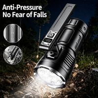Lampe de poche LED portable en aluminium 10000LM avec affichage numérique, étanche, pour le camping, les situations d'urgence et la randonnée