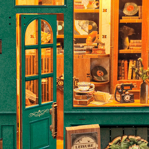 Fermalibri in Legno Fai-da-Te, Modello in Miniatura di Casa di Campagna, Puzzle 3D, Regalo Ecologico, Decorazione per Casa e Scrivania - Product Image 3
