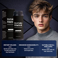 Marque privée Poudre pour volume de cheveux pour homme Marque propre Poudre coiffante imperméable à l'eau Blanc mat Texture moelleuse