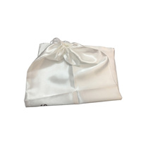 Sac à cordon personnalisé en satin, sac à cordon en soie, sac anti-poussière, pochette d'emballage en tissu satiné