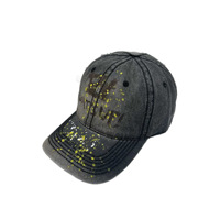 Casquette de baseball XXL unisexe en sergé respirant et imperméable, style vintage sportif décontracté, avec motif abstrait de dessin au fusain, douce et unique à 6 panneaux
