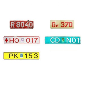 Plaque <span class=keywords><strong>d</strong></span>'<span class=keywords><strong>immatriculation</strong></span> en aluminium, conception personnalisée, de haute qualité, bouton-pression, Souvenir, nouveau modèle - Product Image 4