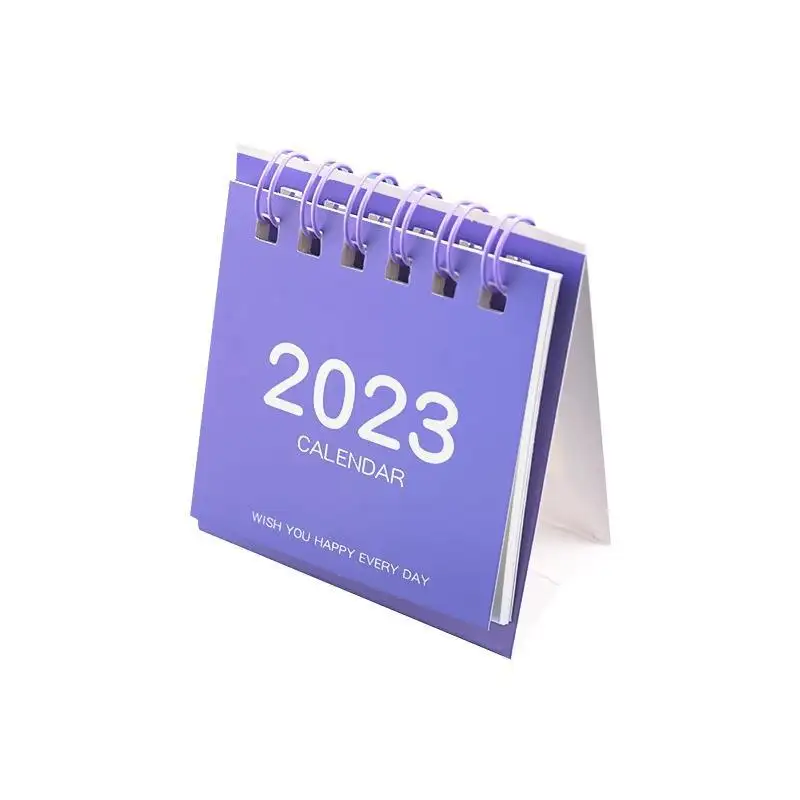 High Quality Low price 2023 Simple Cute Table Calendar Book Pure color Creative Notepad Mini Planner Daily Desk Calendar