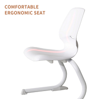 Chaise empilable, chaises en plastique empilables pour l'école, vente en gros, chaise ergonomique pour étudiants, bureau et chaise d'école monobloc KY010018