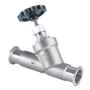 Mingtian Technology Stainless Steel Angle Seat Valve DN25 PN16 <b>Clamp</b> Type For Steam Water Oil Flow Control - Product Image 2