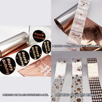 Pita Resin Metalik Rose Berkilau Elegan 110mm*200m untuk Dekorasi Liburan dan Pesta Ulang Tahun Grosir