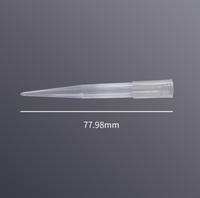 LAB T-01000-R-S Embouts stériles en boîte de 1000 μL, transparents