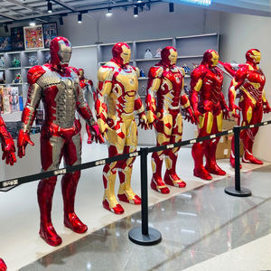 Sculpture de <span class=keywords><strong>super</strong></span>-<span class=keywords><strong>héros</strong></span> en résine de fibre de verre FRP de grande taille, personnage de dessin animé Marvel, Transformers, Spider-Man, <span class=keywords><strong>Batman</strong></span>, fabriquée par le fabricant - Product Image 1