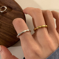Nouvelle bague fine ouverte au design minimaliste et élégant, bijou pour femme, idéale pour les influenceuses en ligne