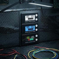DC 8V-80V Indikator Kapasitas Baterai Digital Hanya Digital untuk Aki Asam Timbal Lithium LiFePO4 Voltmeter untuk Mobil Motor Tidak Tahan Air