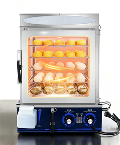 Vitrina Eléctrica Comercial para Calentar y Exhibir Alimentos, Máquina Calentadora de Panecillos para Restaurantes y Tiendas de Snacks - Product Image 6