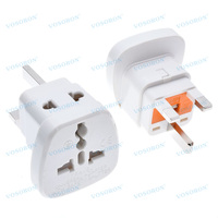 Universal 13A Hong Kong Singapour Malaisie Royaume-Uni chargeur en cuivre USA Inde HK EU US AU vers UK adaptateur prise fusible
