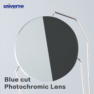 White Base Blue Cut Photochromic HMC White Base Material Eyeglasses <strong>Lenses</strong> Blue Cut <strong>Transition</strong> <strong>Lens</strong> - Product Image 2
