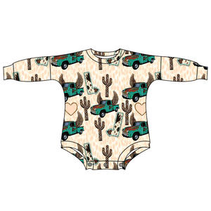 2023 Western Loose Style neonato un pezzo pagliaccetto manica lunga morbido tessuto di seta del latte autunno ragazza body tuta - Product Image 6