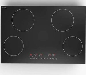 Cuisinière infrarouge encastrable en acier inoxydable, <span class=keywords><strong>plaque</strong></span> de <span class=keywords><strong>cuisson</strong></span> radiante électrique en céramique, 4 brûleurs, étanche, tactile, pour hôtel, camping-car, voiture, US - Product Image 2