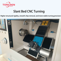 Hochpräzise TCA210 Desktop-Schrägbett-CNC-Drehmaschine mit Stabiler Drehpräzision