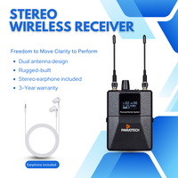 Système de monitoring intra-auriculaire stéréo sans fil UHF WIEM-700, construction métallique pour les artistes de scène, utilisation en studio, en direct