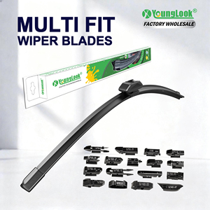 <span class=keywords><strong>Spazzole</strong></span> <span class=keywords><strong>tergicristallo</strong></span> universali per auto con 18 adattatori, tergicristalli ibridi in gomma per tutte le stagioni per Toyota Honda Ford BMW, direttamente dalla fabbrica - Product Image 1