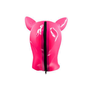 Masque de tête de cochon en <span class=keywords><strong>latex</strong></span> pur sexy pour adulte, fourni directement par l'usine, masque de jouet alternatif ODM gaufré - Product Image 3