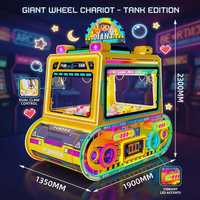 Machine à griffes géante pour parc d'attractions, attrape-jouets avec lumières colorées, accepteur de billets, machines à cadeaux d'arcade