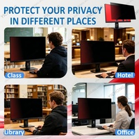 Filtre de protection d'écran anti-espion anti-lumière bleue 16:9 de 25 pouces pour moniteur PC – Fourniture directe usine