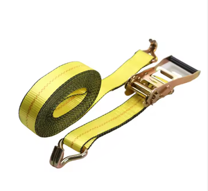 Haute qualité 2 pouces 50mm Polyester cliquet arrimage ceinture d'arrimage de cargaison avec J crochet camion accessoires - Product Image 2