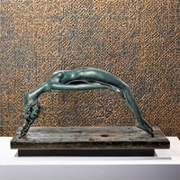 Statue de fille nue sexy en bronze grandeur nature, statue de femme nue en bronze à vendre