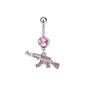 Gaby – anneaux de <span class=keywords><strong>ventre</strong></span> en acier rose, bijoux en acier inoxydable, <span class=keywords><strong>piercing</strong></span> de <span class=keywords><strong>ventre</strong></span> brillant, anneau de <span class=keywords><strong>ventre</strong></span>, bijoux de corps - Product Image 5